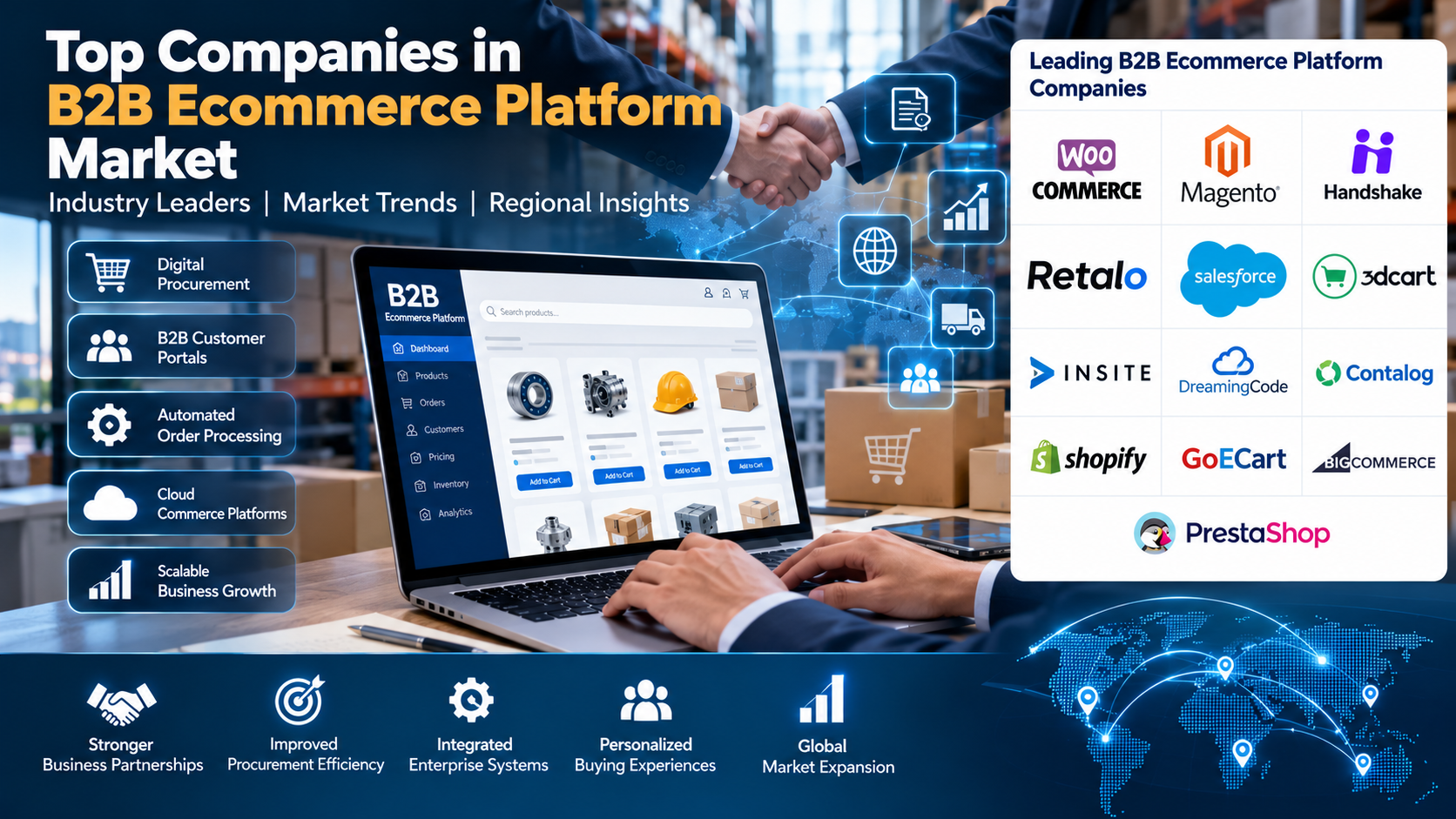 Top Companies in B2B Ecommerce Platform Companies in 2026: Global Leaders, Trends & Regional Insights